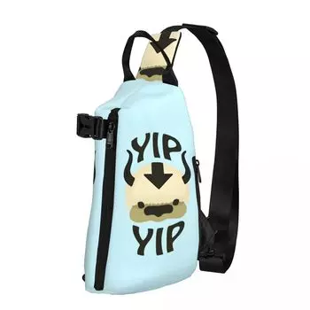 Сумка на плечо The Last Airbender TV Show Cool Chest Bag Дорожная уличная сумка-слинг Школьная печатная маленькая сумка One Size