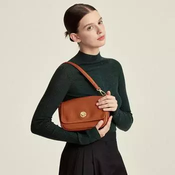 Сумка-подмышка из коровьей кожи растительного дубления, винтажная, маленькая, квадратная, сумка-мессенджер, весна-лето, наплечная, через плечо, женская сумка из натуральной кожи чёрный