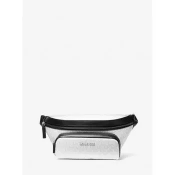 СУМКА-ПОДВЕСОК MICHAEL KORS COOPER MK SIGNATURE 37U1LCOY9B3535 ЯРКО-БЕЛАЯ F