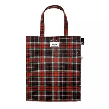 Сумка-тоут A4 с ламинированной передней вертикальной стороной Arcatre Laminated 02 Red [Rootote] для женщин