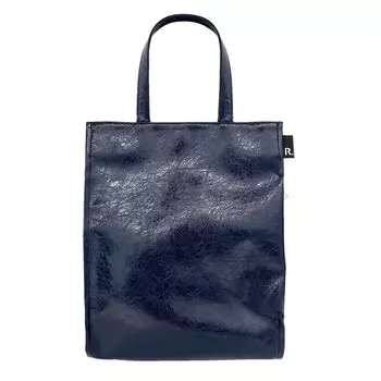 Сумка-тоут формата А4 с вертикальным передом из искусственной кожи 1057 05 [Rootote] LT.Arquatre.Classic-B Женская морщинистая-Темно-синяя