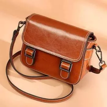 Сумка Trend Fashion Crossbody Bag Niche Simple All-in-one Single Shoulder Saddle Bag коричневый