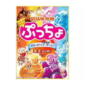 Сумка UHA Mikakuto Puccho, 4 вида в ассортименте, 88 г x 6 пакетов