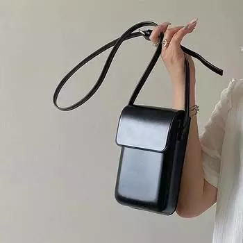 Сумки через плечо с клапаном, женские кожаные кошельки и сумки для девочек, женские сумки для телефонов, простые, однотонные, дизайнерские сумки