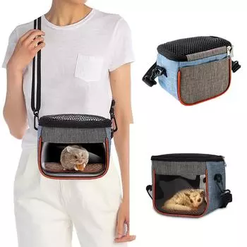 Сумки-переноски Golden Bear Outdoor Hamster Squirrel Pet Carrier Bags Small Pet Travel Bags Carry Pouch Bag M