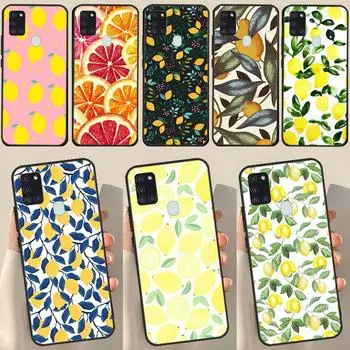 Summer Fruit Lemon Case For Samsung Galaxy A34 A54 A14 A12 A22 A32 A52 A51 A71 A50 A53 A73 A13 Back Cover Samsung A54 5G