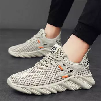 Summer hollow men s shoes large mesh shoes men s 2024 breathable mesh sports trendy shoes men s quick-drying wading shoes 39