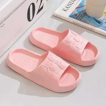 Summer Men s Home Guests Sandals Simple and Light Foam slippers Bear Home slippers Women 36-37 зелёный