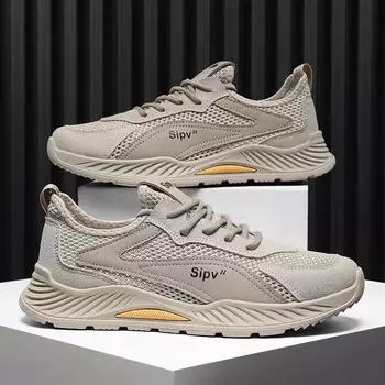 Summer mesh shoes men s mesh sports shoes breathable thin hollow mesh mesh summer casual outdoor trendy shoes 39