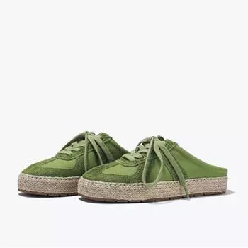 Summer new age-reducing half slippers women s comfortable lazy straw one-pedal fisherman shoes 35
