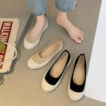 Summer New Breathable Sandal Comfortable and Lightweight Casual Women s Shoes Slip-on Shoes 40 чёрный