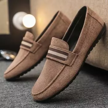 Summer new Doudou shoes men s breathable canvas shoes Korean version of trendy casual shoes one pedal lazy old Beijing cloth shoes 39
