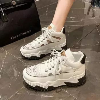 Summer new inner height increase hollow sports casual shoes thick-soled little white shoes breathable mesh dad shoes 35