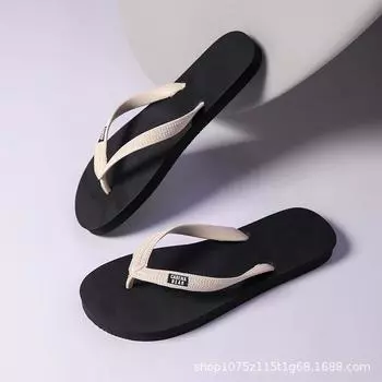Summer new men s flip-flops, light, non-slip and wear-resistant beach outer wear, pinch slippers can be 39-40