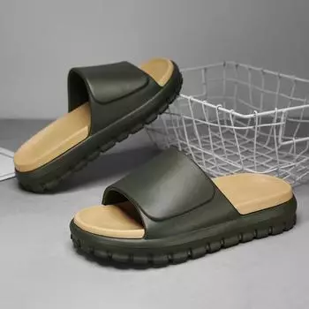 Summer New Men s Slippers Indoor Beach Sandals Outdoor Comfortable Soft Slides Flip-flops Men Women Bathroom Slippers Home Shoes 40-41