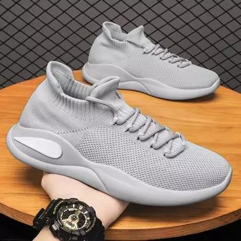 Summer new mesh fly-woven shoes lazy one-pedal socks shoes fashion trend versatile casual shoes factory direct sales 39