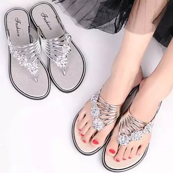 Summer Shoes Luxury Design Women Summer Flat Slippers Women Outdoor Trend Ladies Slides Womens Flip Flops Female Beach Slippers 36 чёрный