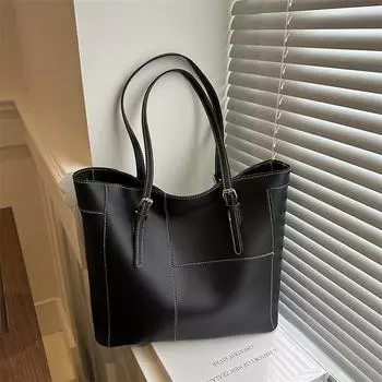 Summer Versatile Work Commuter Tote Bag Large Capacity Shoulder Armpit Bag Women коричневый