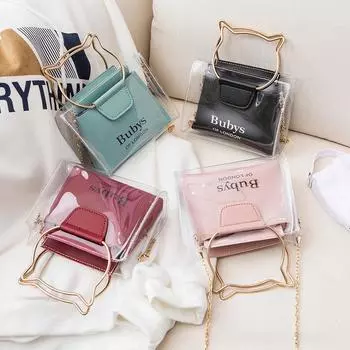 Сумочка с кошачьими ушками Trend Cute Small Bag Женская модная сумка Женская красный