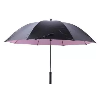 Sun and Rain Umbrella 90cm Length USB Interface Portable UV Sun Umbrella with 3000mah Cooling Fan розовый
