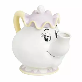 Sun Art Disney и Поттс 3D Чайник SAN2690 Красавица-чудовище Миссис. (3D-спецификация) белый