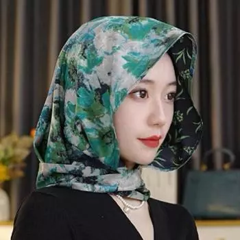 Sun-Resistant Hijab Cap Soft Baotou Hat New Fashion Scarves Cap Spring Summer Color12