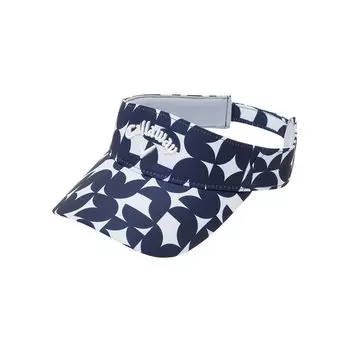 Sun Visor Print Hat Golf C24191115 [Callaway] Men s (Geometric Pattern/Size Adjustable) / / 1121_Navy