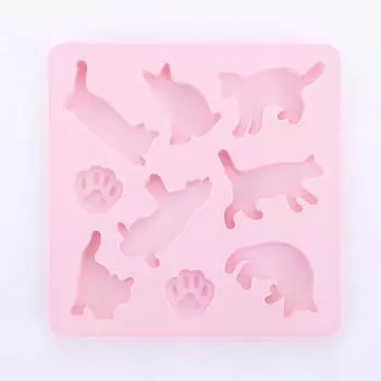 Suncraft Silicone Mold Cat Pink SIG-63