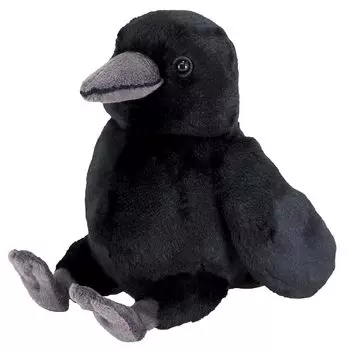 Sunlemon Crow S 12 x 20 x 15 см Мягкая игрушка Птица Ворона Животное Fluffy s P-9562