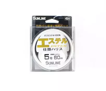 Sunline Ester Leader HG Clear 60 м # 5 20 фунтов 0,37 мм (6917) чистый