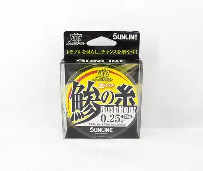 Sunline Ester Line Rush Hour 200M HG, размер 0,25, 1,25 фунта, желтый (6138) жёлтый