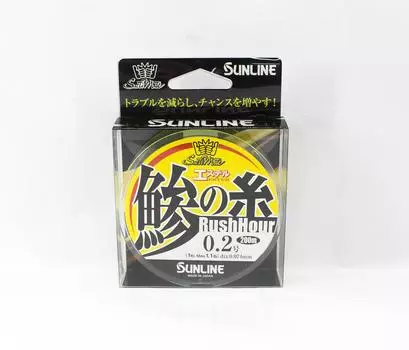 Sunline Ester Line Rush Hour 200M HG, размер 0,2 1 фунт, желтый (6121) жёлтый