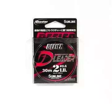 Sunline Fluorocarbon Leader Defier D-Leader 30 м 2 фунта 0,128 мм (1478) чистый