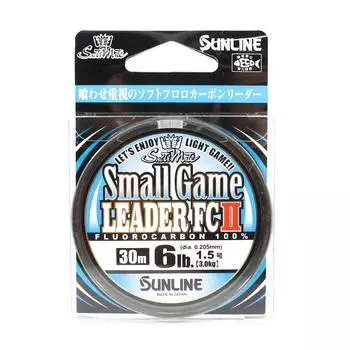 Sunline Fluorocarbon Leader Small Game FC II 30 м 6 фунтов (5415) чистый