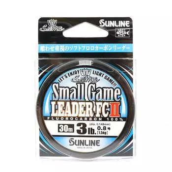 Sunline Fluorocarbon Leader Small Game FC II 30 м 3 фунта (5385) чистый