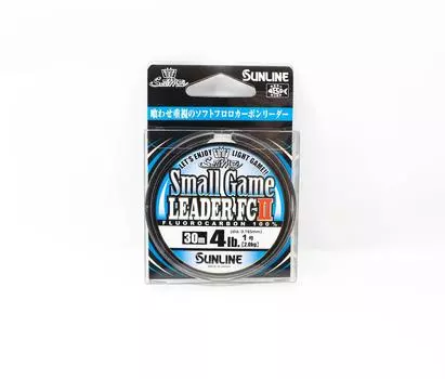 Sunline Fluorocarbon Leader Small Game FC II 30 м 4 фунта (5392) чистый