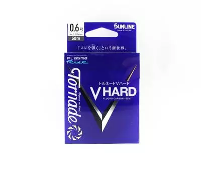 Sunline Fluorocarbon Leader Tornado V Hard Version 2 50 м # 0,6 2 фунта (2918) чистый