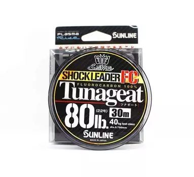 Sunline Fluorocarbon Leader Tunageat FC 30 м 80 фунтов 0,78 мм (1447) чистый