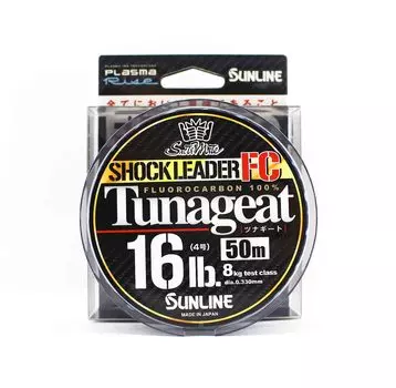 Sunline Fluorocarbon Leader Tunageat FC 50 м 16 фунтов 0,33 мм (1355) чистый