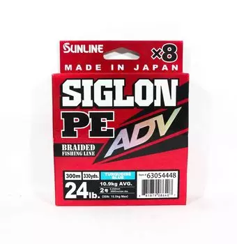 Sunline P.E Line X8 Siglon Advance 300M P.E 2 24LB Синий (6407)