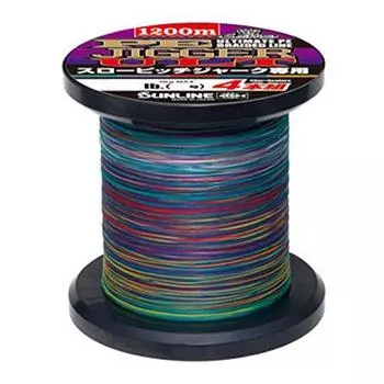 SUNLINE PE Line Saltimate Jigger ULT 4-х предметный набор для медленных рывковых ловль 1200 м Нет. 1.7 30 фунтов