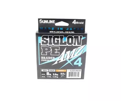 Sunline PE Line X4 Siglon AMZ 300M PE 0,6 8 фунтов Оранжевый (0312) оранжевый