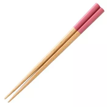 Sunny Life Design Chopsticks for Dishwasher Antibacterial Natural Ages Select Raspberry Made in Japan 263775 Children, Safe, Finish, Wood, Hexagonal,