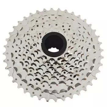 SunRace CSM990 Широкоформатная кассета 9, серебристая, 11-40 зуб., скорость, #ST1457