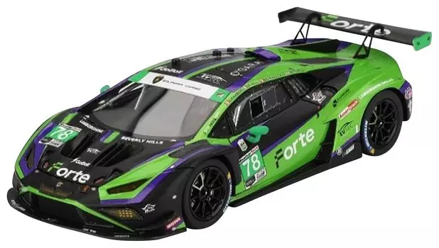 Sunrich TSM MODEL Scale Lamborghini Huracan GT3 EVO2 IMSA Daytona 24 Hours 2024 Forte Racing Finished Model TSM430807 1/43 #78