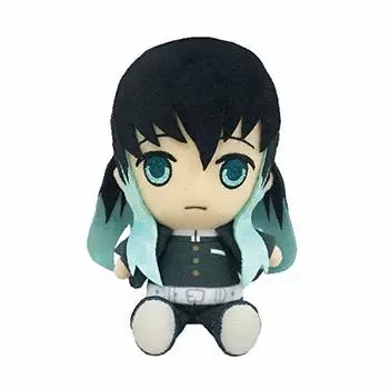 Sunrise Demon Kimetsu no Yaiba Chibi Мягкая игрушка из популярного аниме-персонажа Муичиро Токито, сидящая, высота 15 см, 4589945620338 Размер Slayer прибл.
