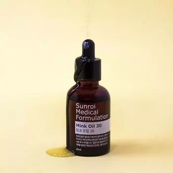 Sunroy Mink Oil 30 мл 100% чистое успокаивающее масло, гладкое сияющее масло, превосходный увлажняющий крем, 1 шт.