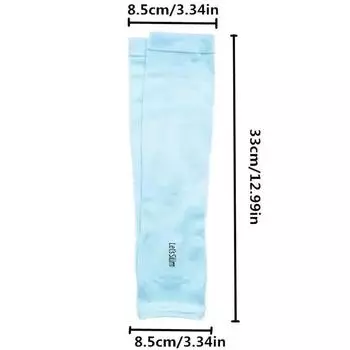 Sunscreen Ice Sleeves UV Resistant Summer Outdoor Sleeves Simple Solid Color Arm Protection Ice Silk Sleeves Long Pattern Universal size