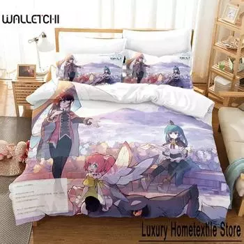 SUNSHINE IN THE MIRROR Bedding Set Anime three-piece set Adult Kid Bedroom Duvet cover Sets 3D Print Kawaii Girls comforter set 70x133cm 2pcs