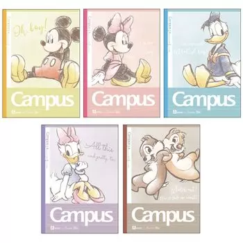 Sunstar Канцелярские товары Disney Note Campus Dot Pack Standard S2638100 А-образный формат, 5 книг